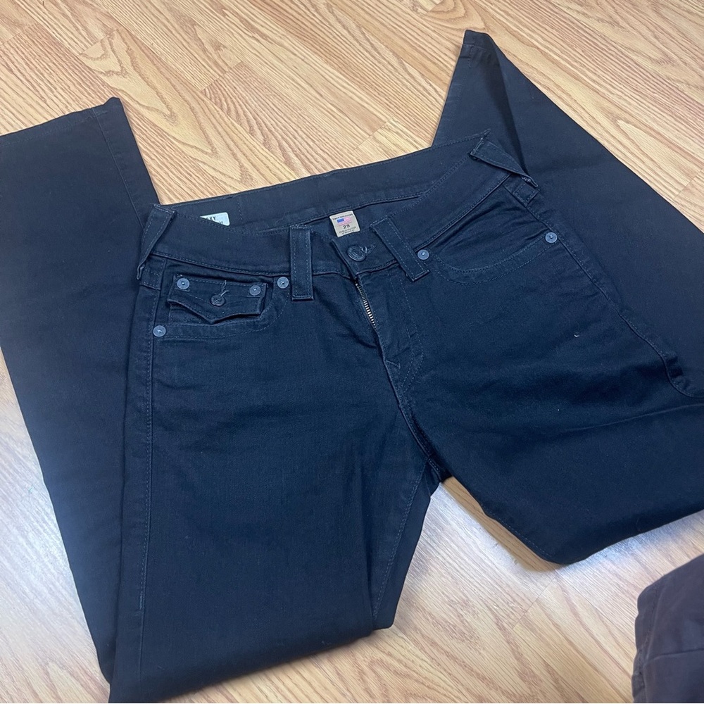 True Religion Ricky Relax Straight Men's Black Jeans